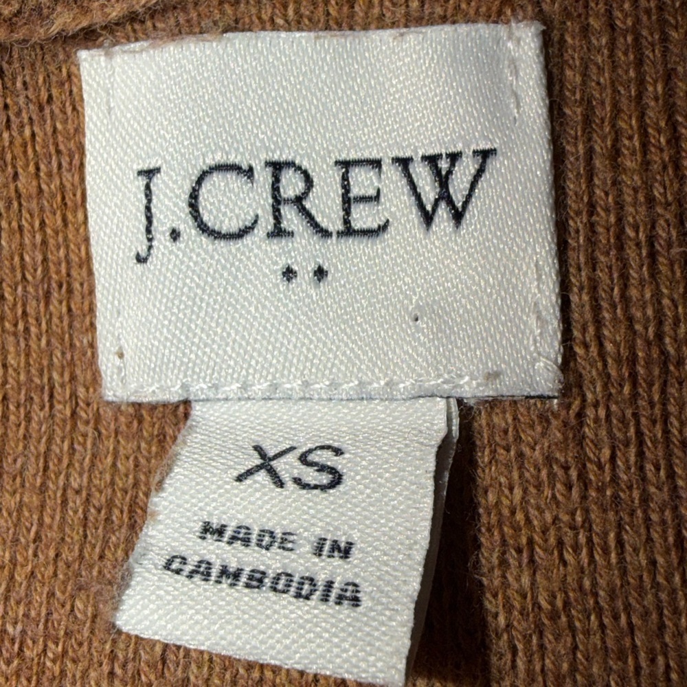 J. Crew Women's Brown Open Front Cardigan - Picture 4 of 5